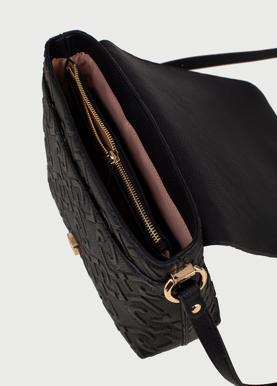 Crossbody bag with logo Black Liu Jo - large image number 4
