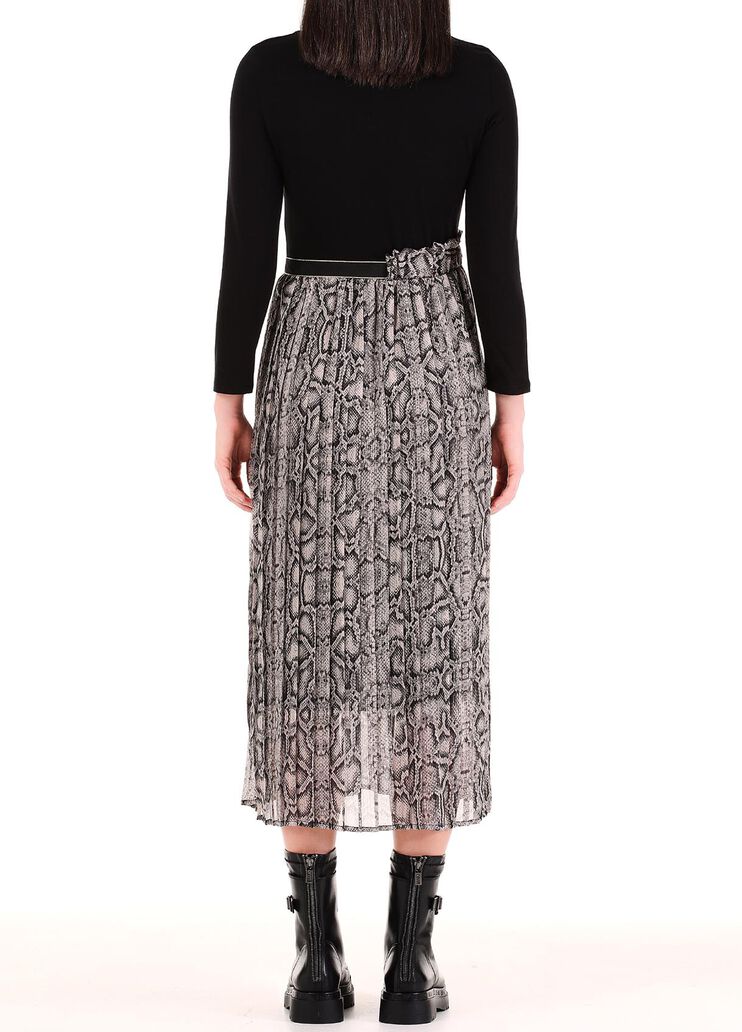 Robe midi avec ceinture python Liu Jo - large image number 1 Robe midi avec ceinture python Liu Jo - large image number 1