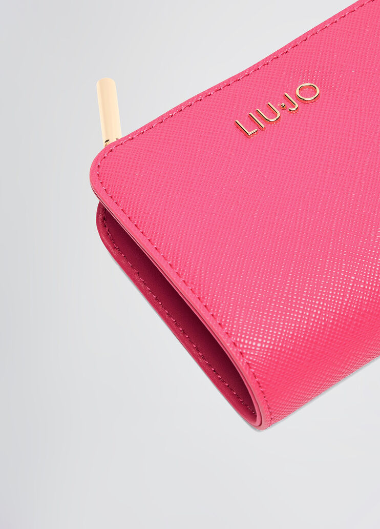 Card holder with zip dark pink Liu Jo - medium Card holder with zip dark pink Liu Jo - medium