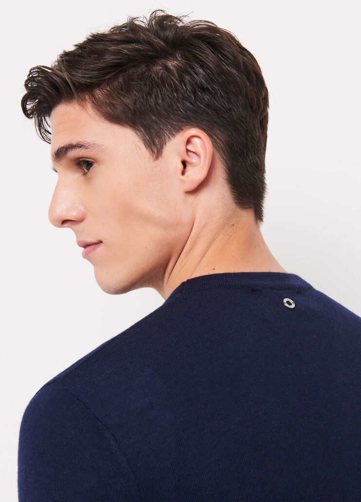 Maglia in misto lana blu scuro Liu Jo - large image number 2 Maglia in misto lana blu scuro Liu Jo - large image number 2