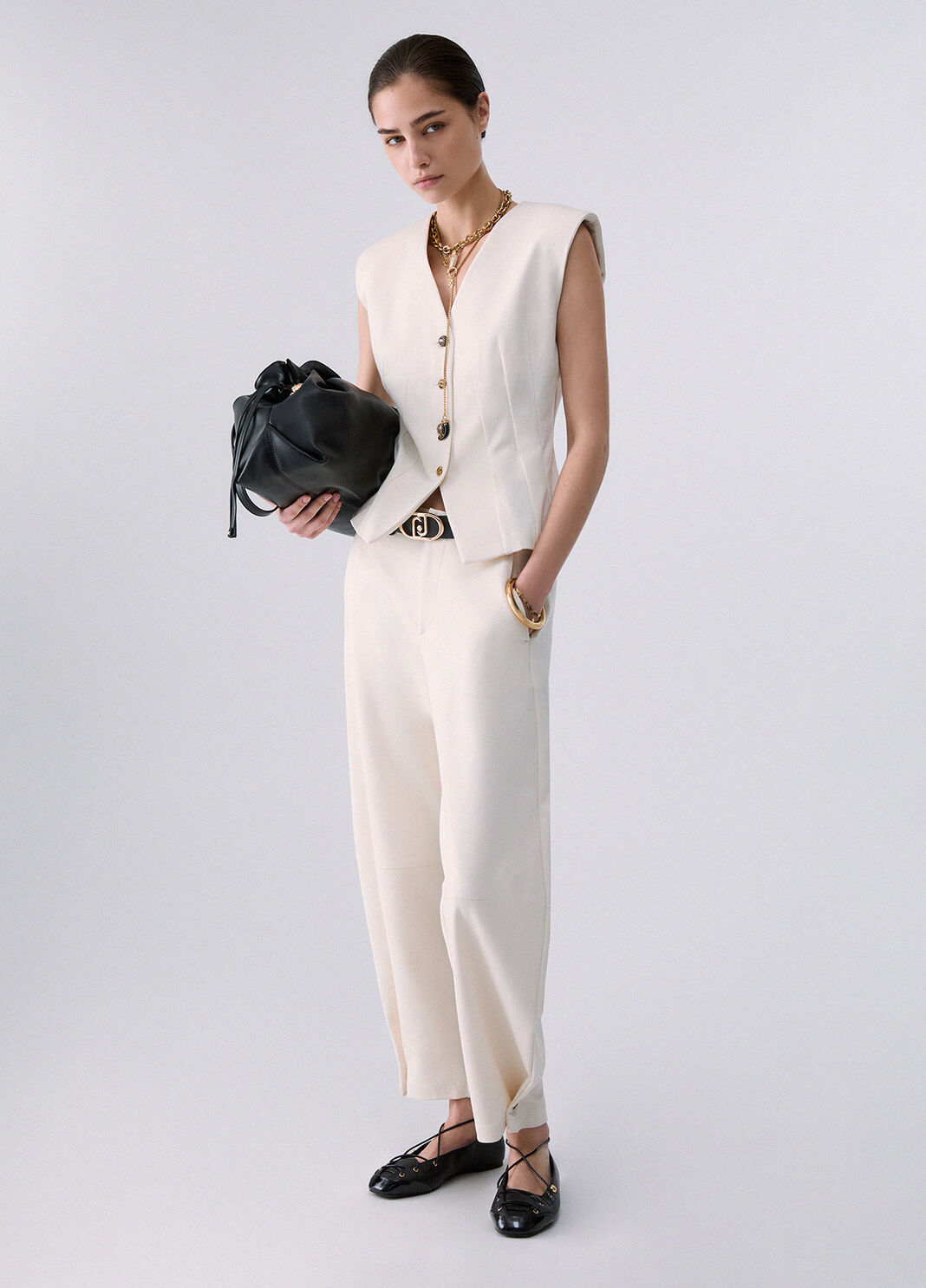 Milano stitch vest white Liu Jo - large image number 5
