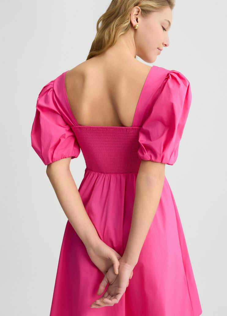 Short poplin dress pink Liu Jo - large image number 4 Short poplin dress pink Liu Jo - large image number 4