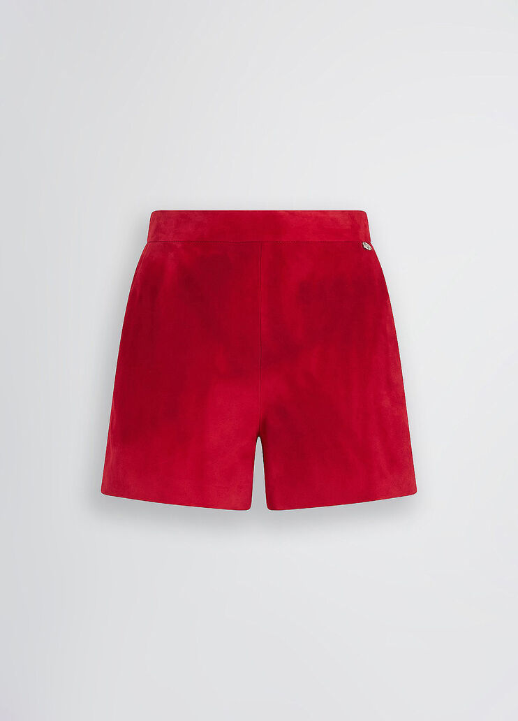 Suede shorts red Liu Jo - large image number 6 Suede shorts red Liu Jo - large image number 6