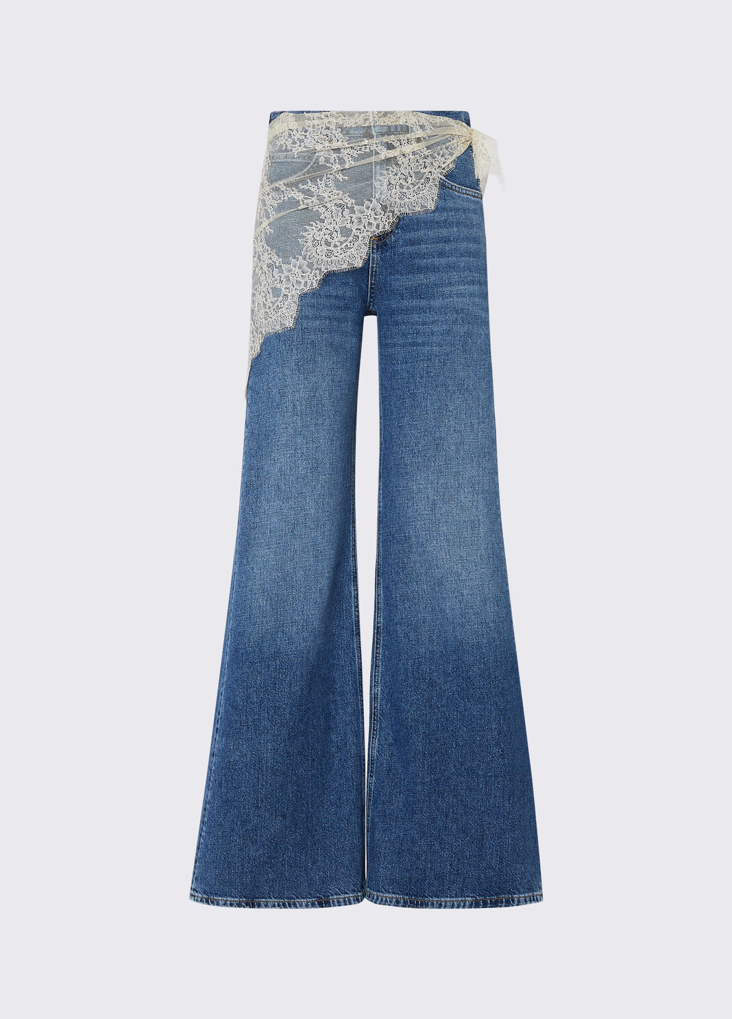 Jeans acampanados con bandana denim azul Liu Jo - large image number 6