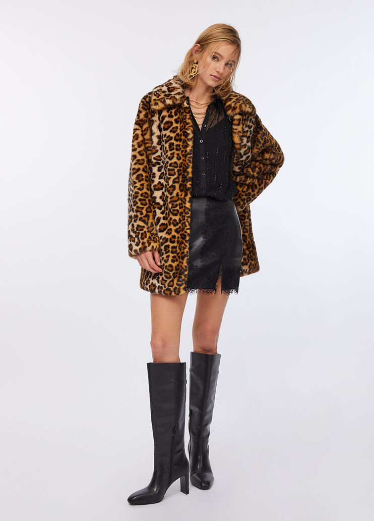 Animal-print coat leopard print Liu Jo - large image number 5 Animal-print coat leopard print Liu Jo - large image number 5