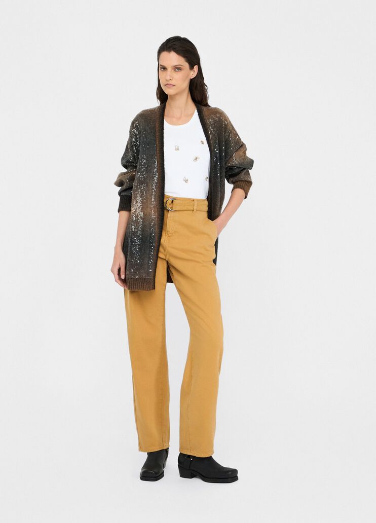 Брюки с высокой посадкой тминный Liu Jo - medium