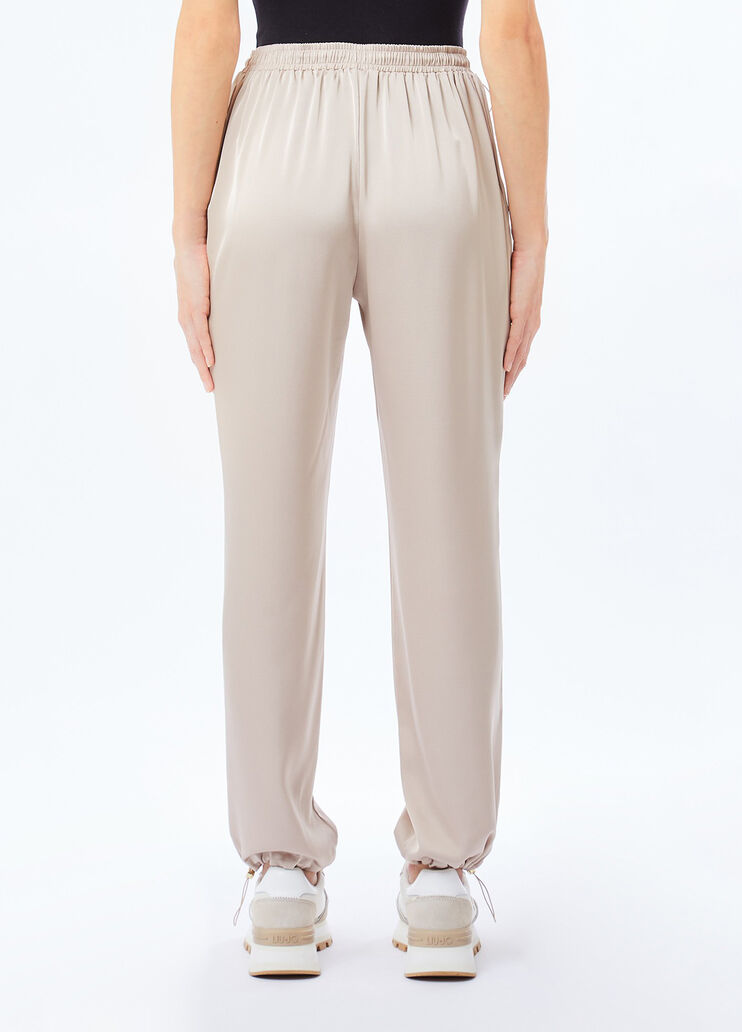 Satin trousers champagne Liu Jo - medium