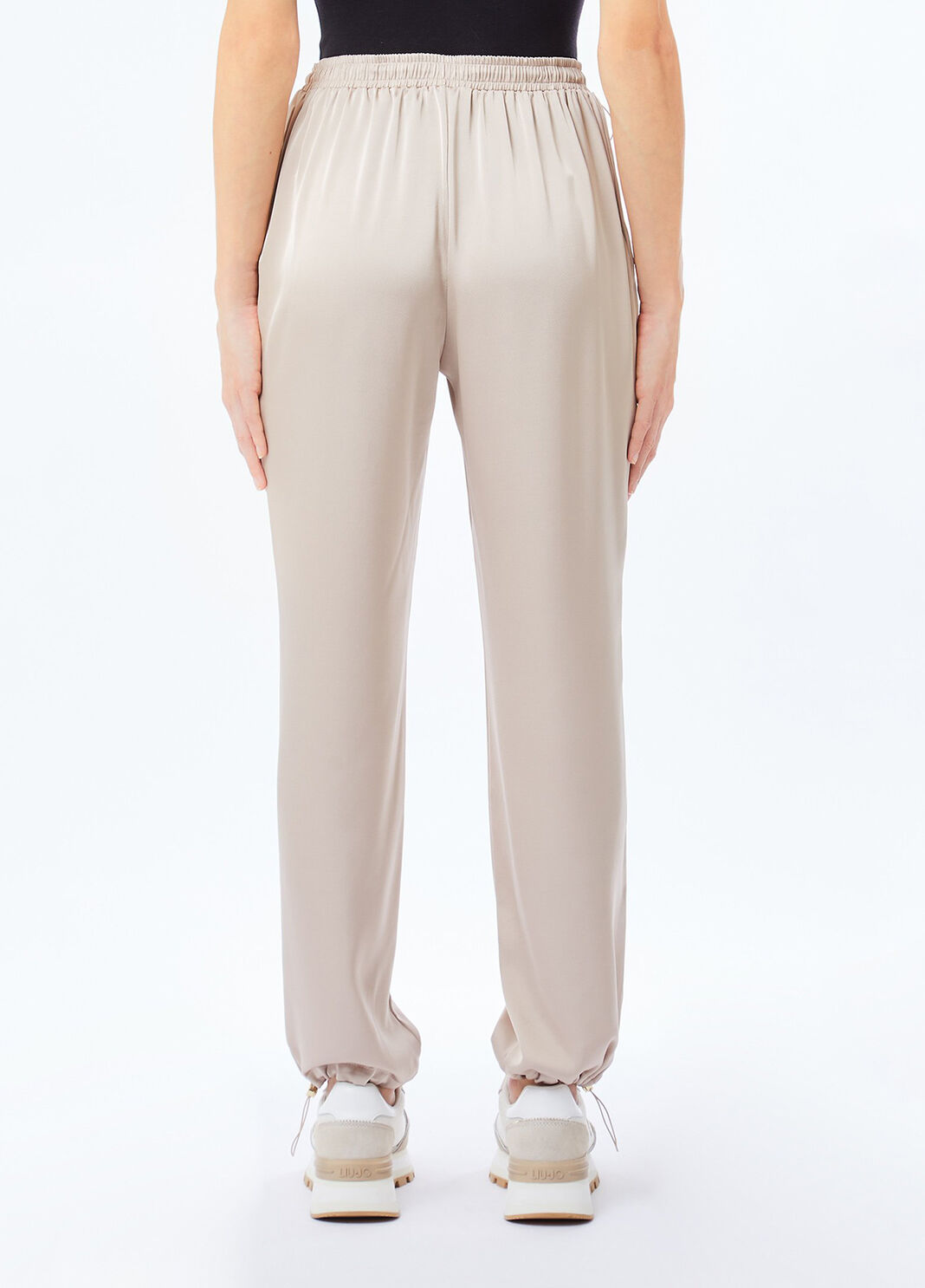 Satin trousers champagne Liu Jo - large image number 1