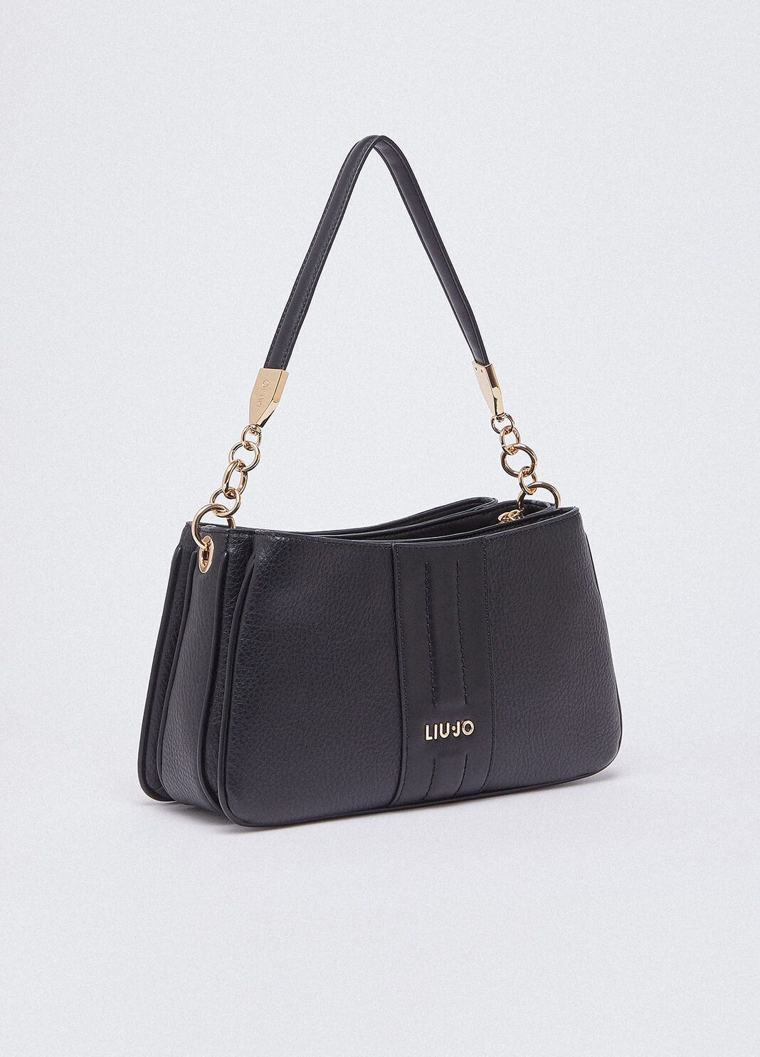 Sac port&eacute; &eacute;paule petit format noir Liu Jo - large image number 2