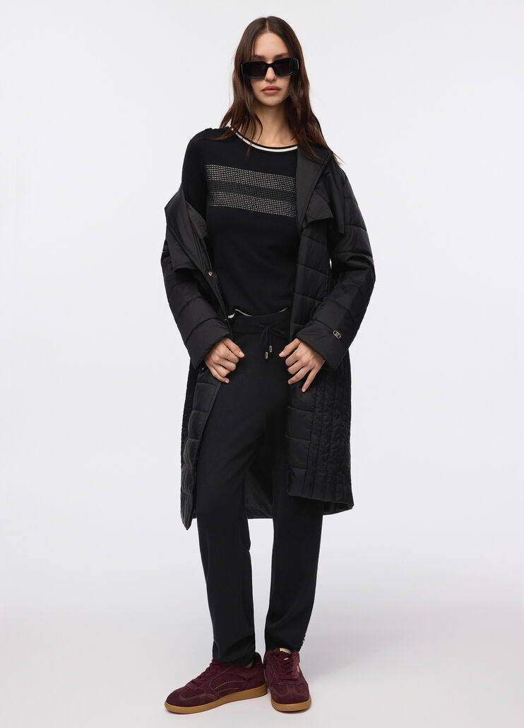 Veste longue rembourrée noir Liu Jo - large image number 3