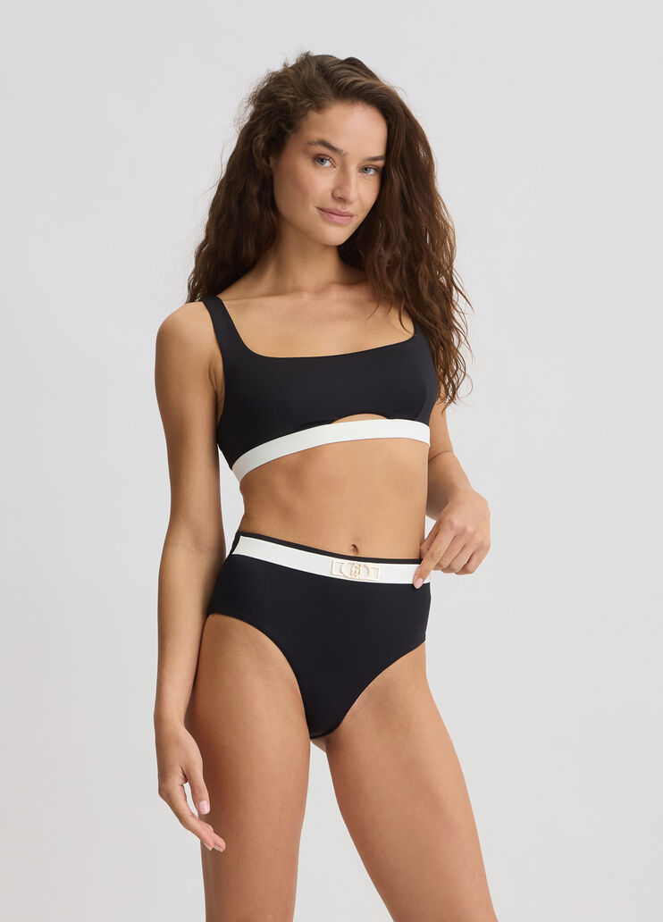 Bikini with high-rise bikini bottoms black Liu Jo - medium Bikini with high-rise bikini bottoms black Liu Jo - medium