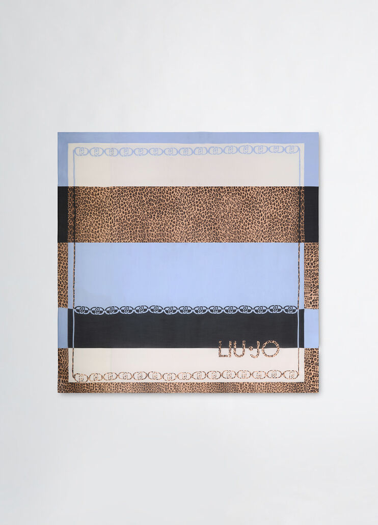 Animal print foulard blue denim Liu Jo - large image number 2 Animal print foulard blue denim Liu Jo - large image number 2