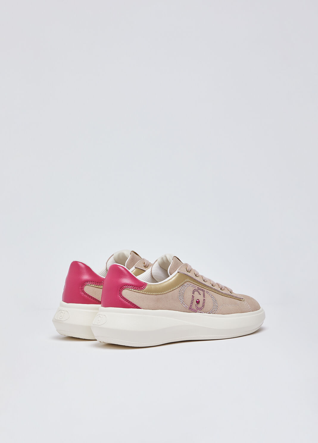 Sneaker aus Veloursleder mit Strass Rosa Liu Jo - large image number 2