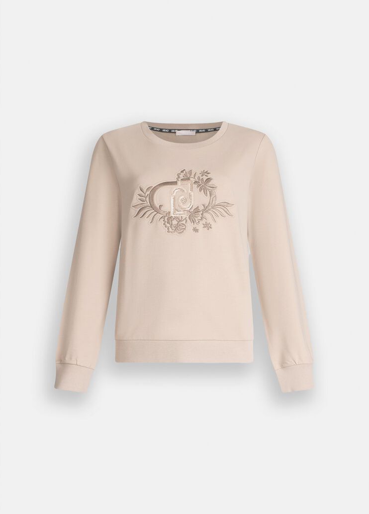 Sweatshirt Liu Jo Better Champagner Liu Jo - large image number 6