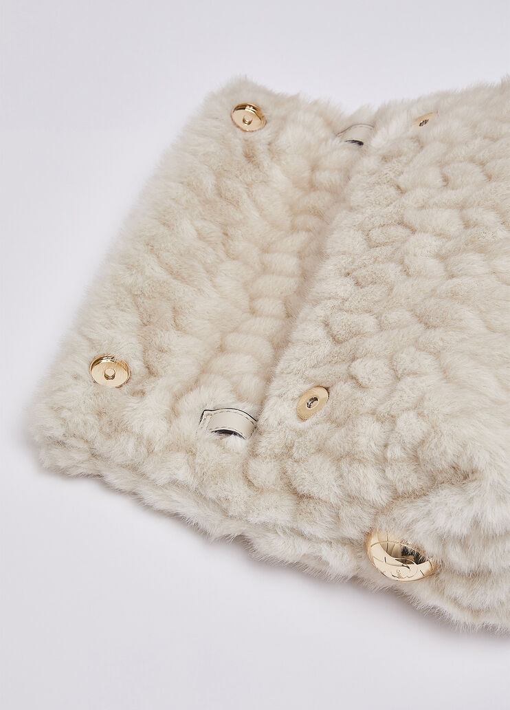 Riccy Bag in Faux Fur cream Liu Jo - medium