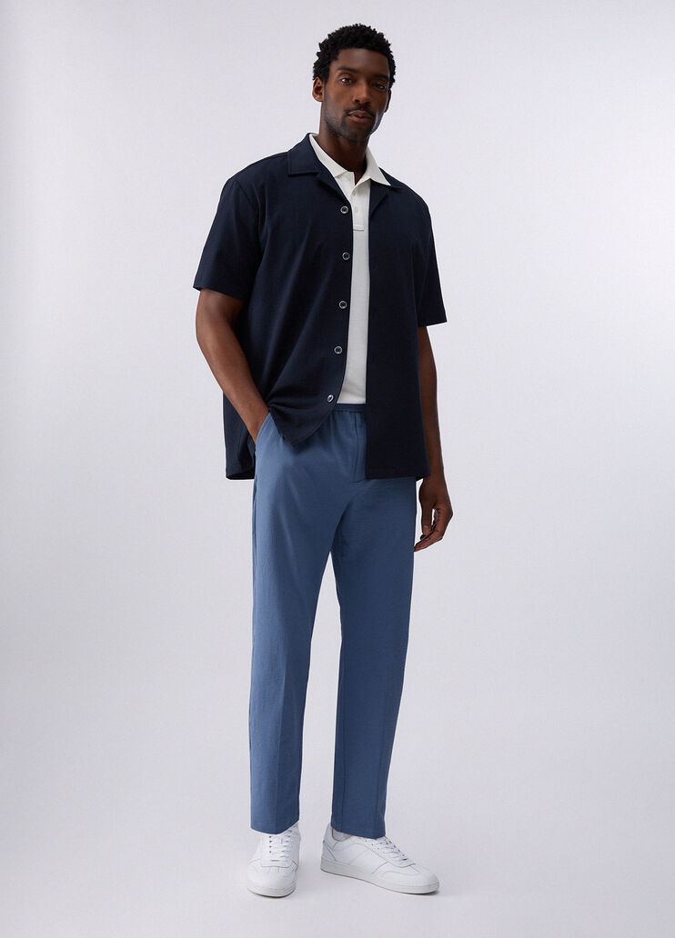 Seersucker trousers  blue Liu Jo - medium