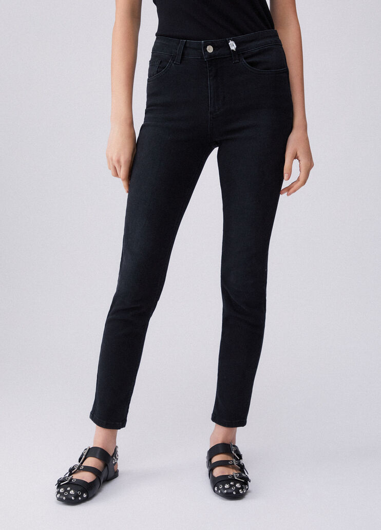 High-rise skinny jeans black denim Liu Jo - large image number 0