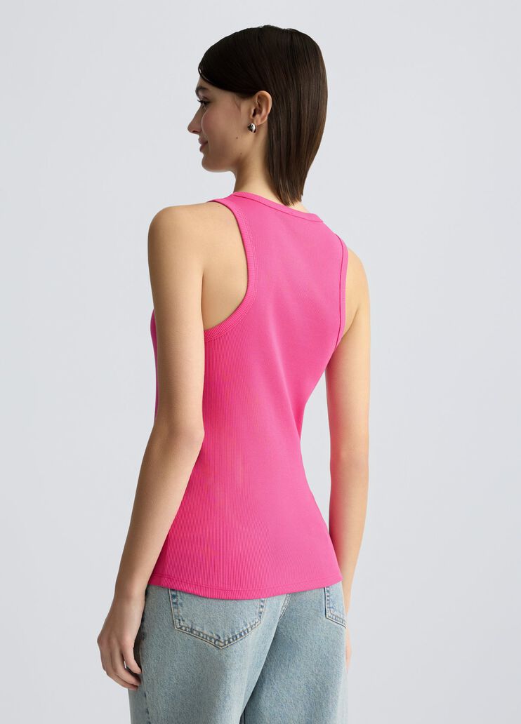 Cotton top with logo pink Liu Jo - large image number 1 Cotton top with logo pink Liu Jo - large image number 1