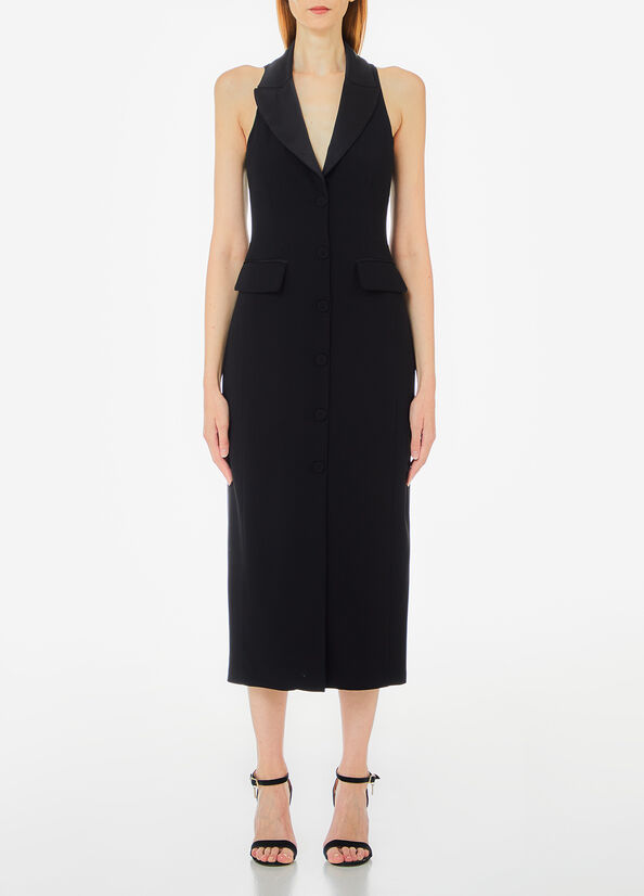 Abito in envers satin nero Liu Jo - large image number 0