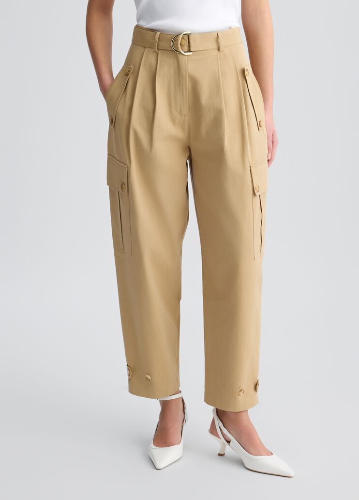 Cropped cargo trousers beige Liu Jo - medium Cropped cargo trousers beige Liu Jo - medium