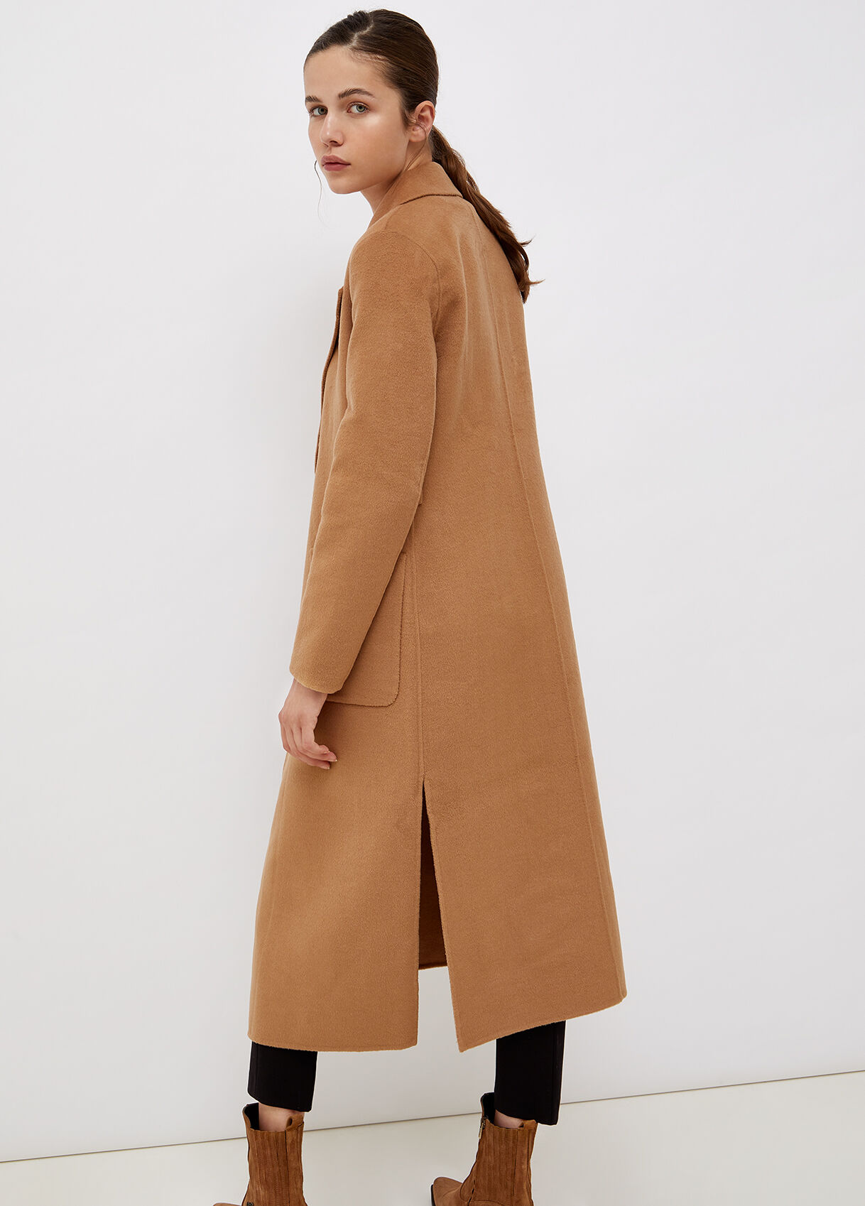 long jacket with belt