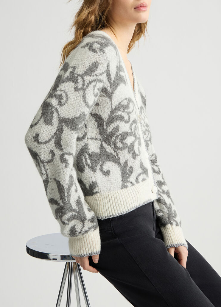 Jacquard-Cardigan weiß Liu Jo - large image number 2 Jacquard-Cardigan weiß Liu Jo - large image number 2