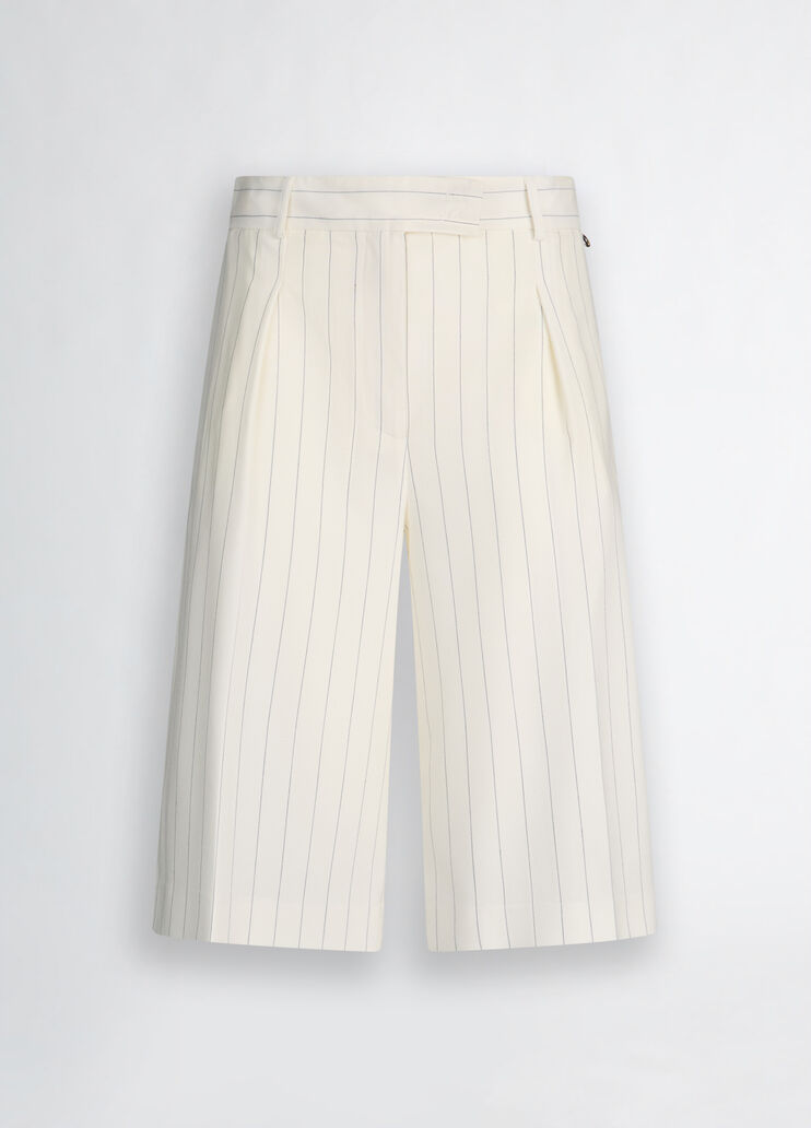 Striped white Bermuda shorts white Liu Jo - large image number 6 Striped white Bermuda shorts white Liu Jo - large image number 6
