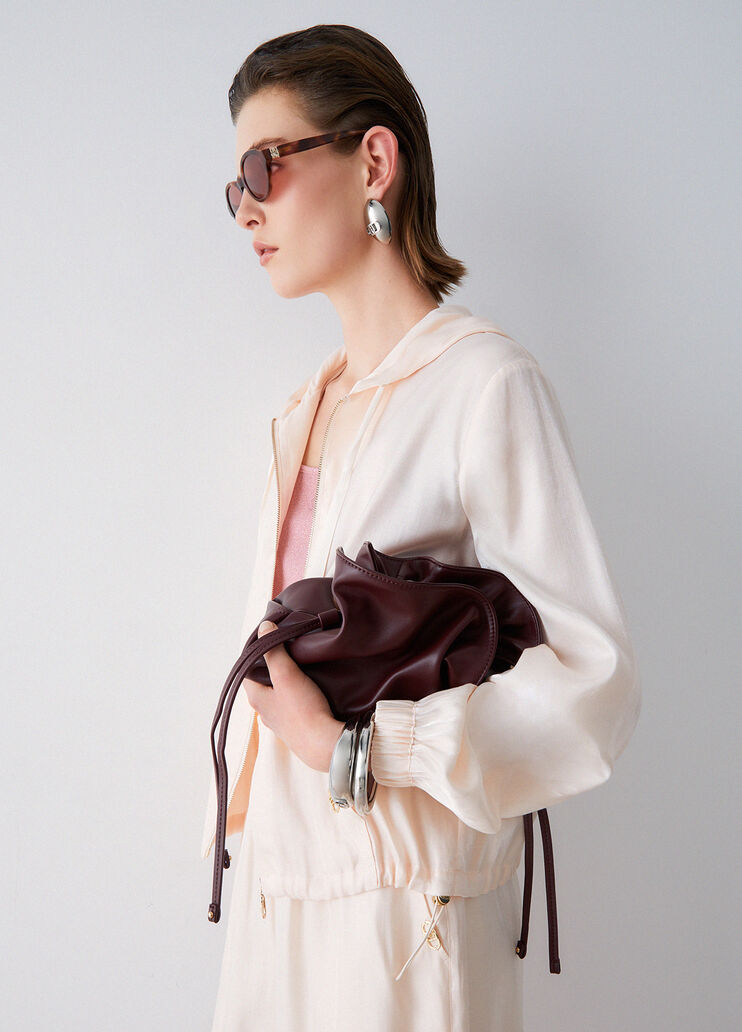 Beschichtete Kapuzenjacke Champagner Liu Jo - medium