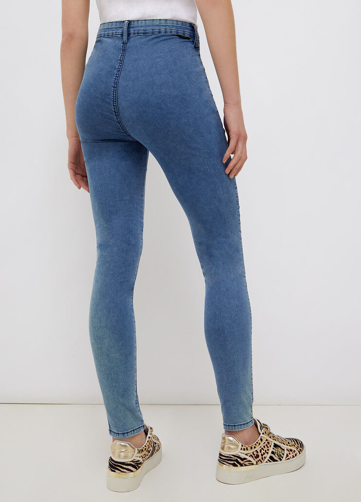 Джегинсы высокой посадки синий деним Liu Jo - large image number 1