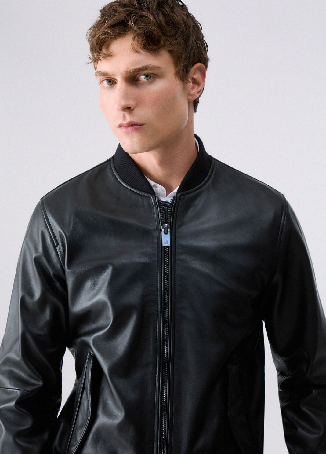 Leather Bomber Jacket black Liu Jo - large image number 4