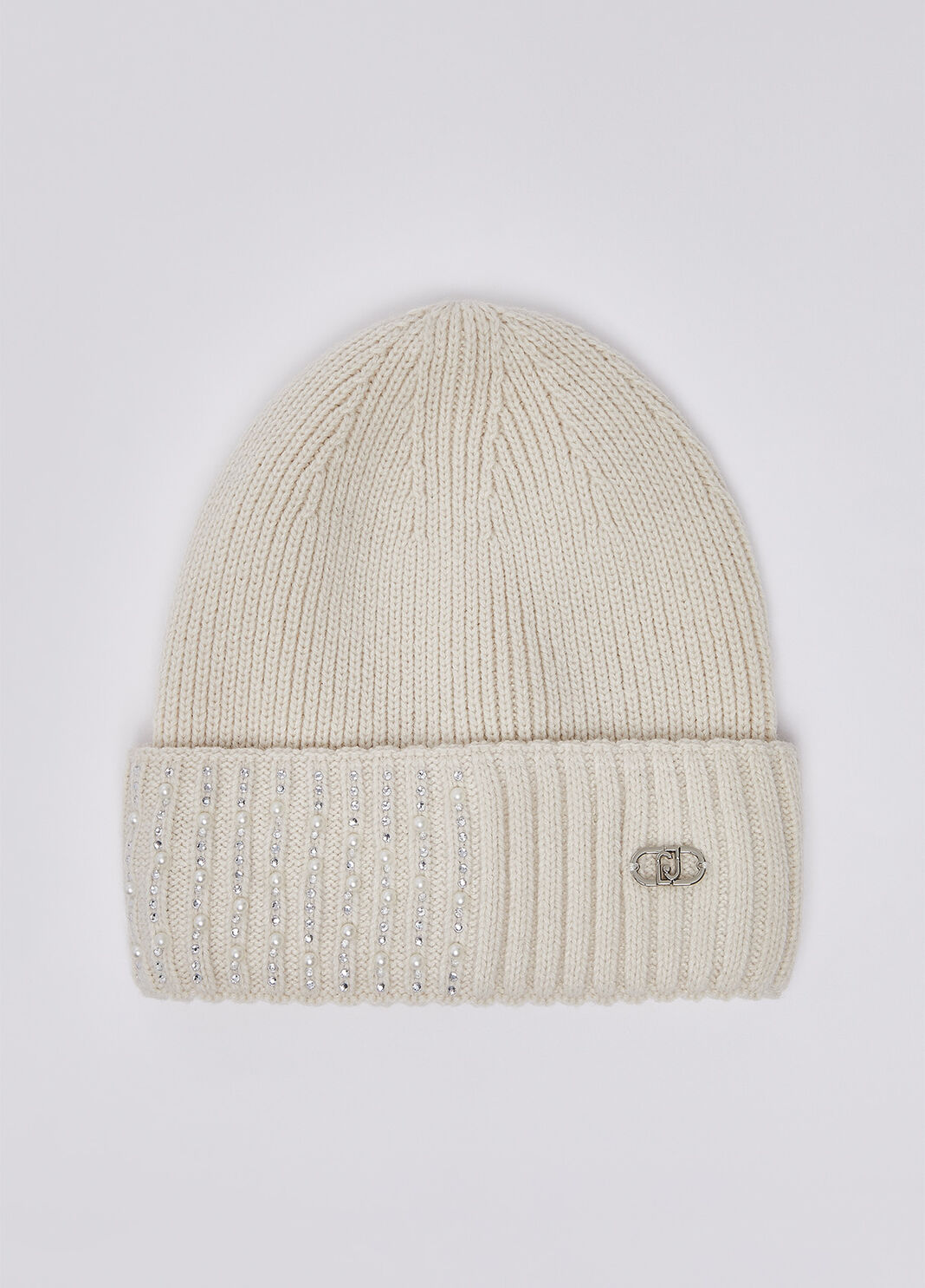 Knitted Hat with Embellishments butter Liu Jo - large image number 1