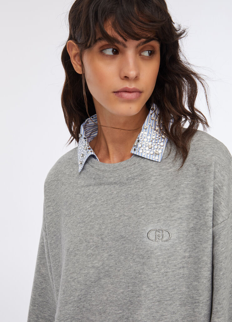 Sudadera con strass gris Liu Jo - medium