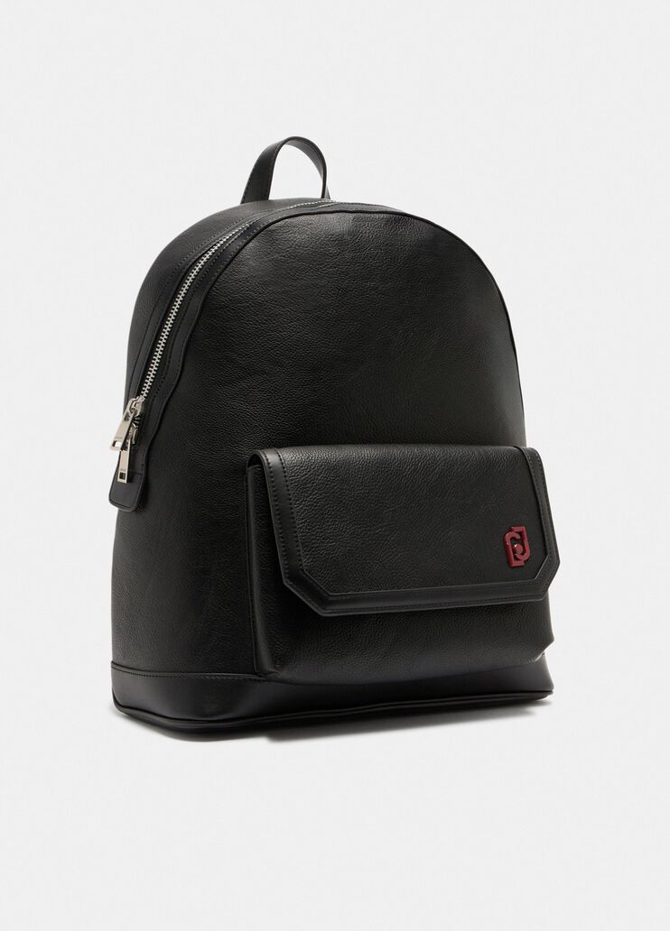 Gewalkter Rucksack Schwarz Liu Jo - large image number 2 Gewalkter Rucksack Schwarz Liu Jo - large image number 2