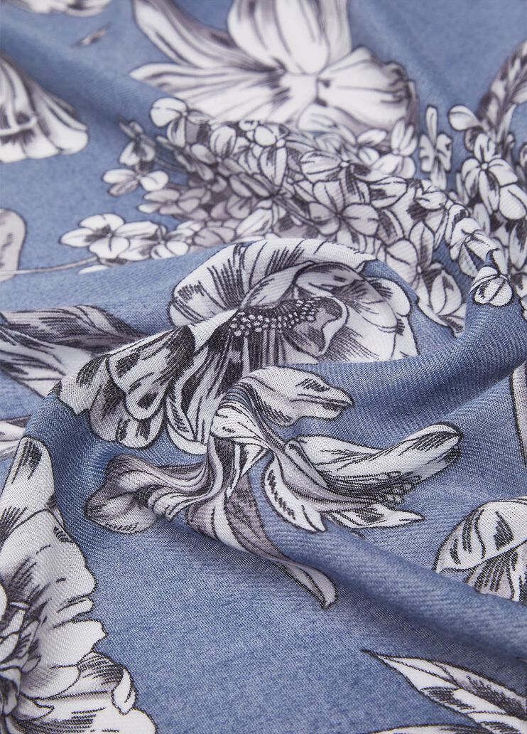 Floral stole light denim Liu Jo - medium