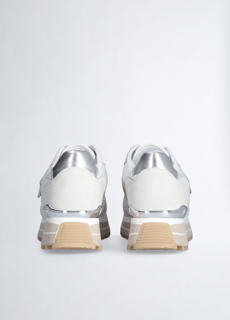 Platform sneakers with floral embroidery white Liu Jo - large image number 7 Platform sneakers with floral embroidery white Liu Jo - large image number 7