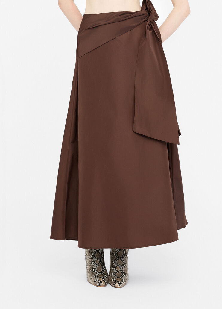 Long taffeta skirt dark brown Liu Jo - medium Long taffeta skirt dark brown Liu Jo - medium