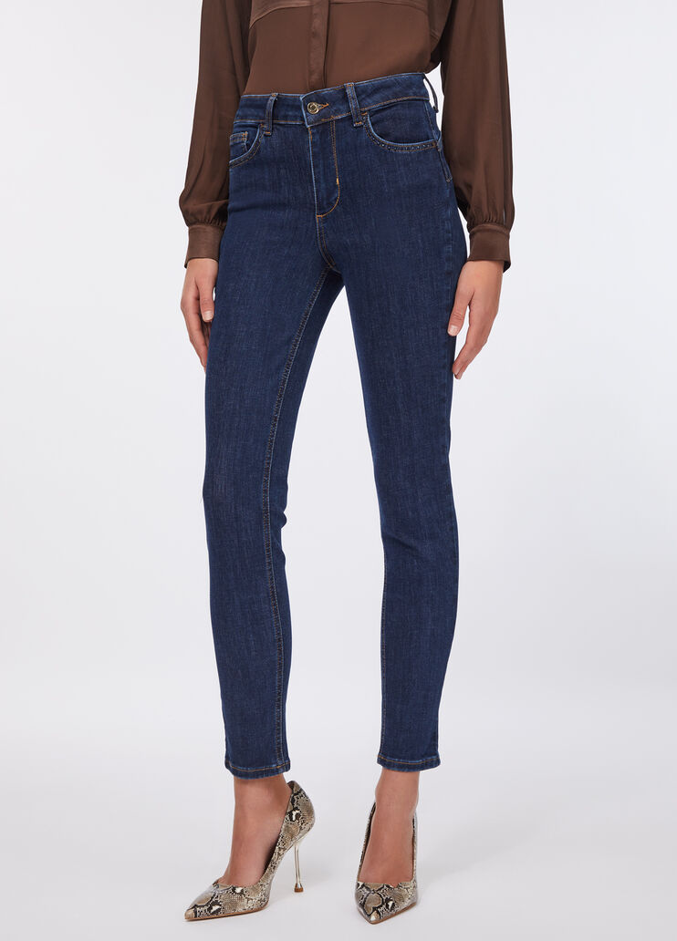 Skinny-Jeans mit hohem Bund Denimblau Liu Jo - large image number 0
