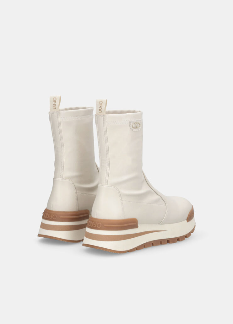 Stiefeletten mit Stretch-Obermaterial Milch Liu Jo - large image number 3