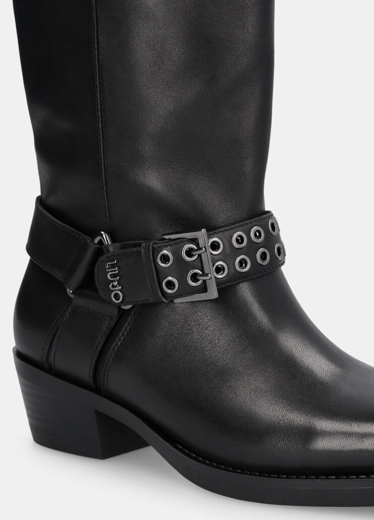 Leather Texan boots black Liu Jo - large image number 6