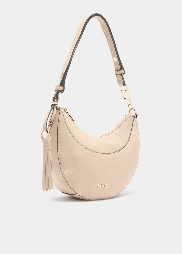 Medium shoulder bag with charm beige Liu Jo - large image number 2 Medium shoulder bag with charm beige Liu Jo - large image number 2