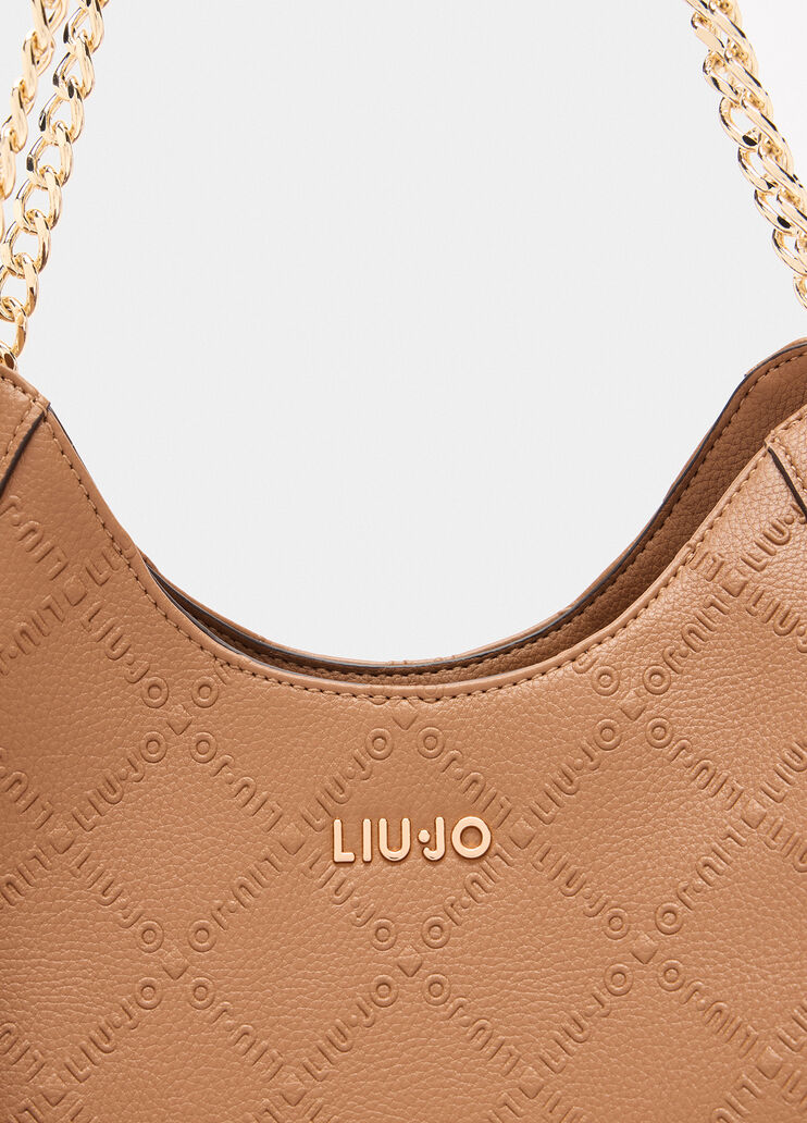 Handbag with logo brown Liu Jo - medium Handbag with logo brown Liu Jo - medium