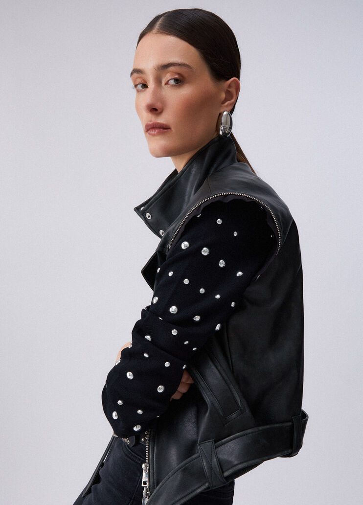 Jacket with detachable sleeves black Liu Jo - medium