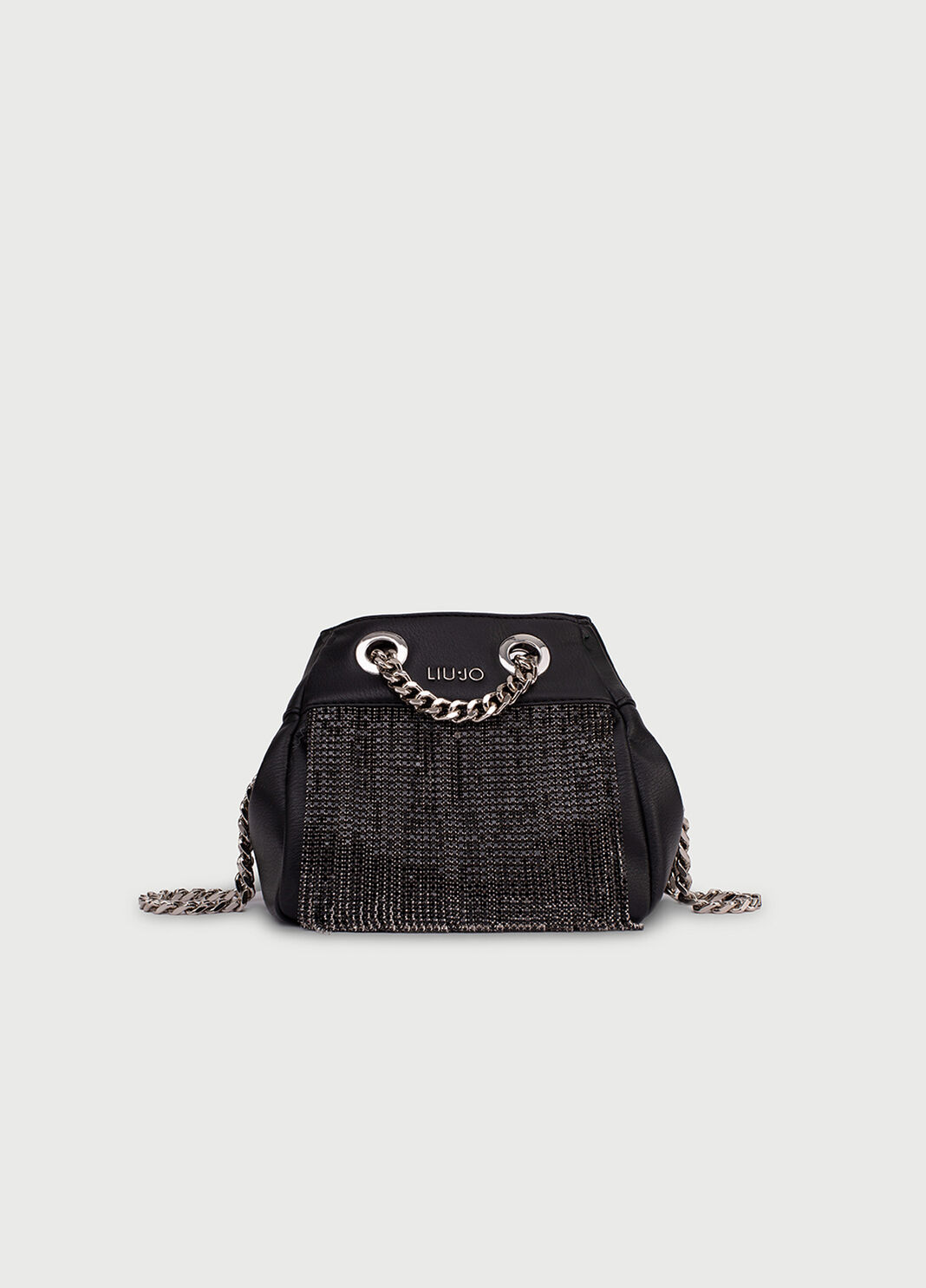 Beuteltasche mit Fransen Schwarz Liu Jo - large image number 0