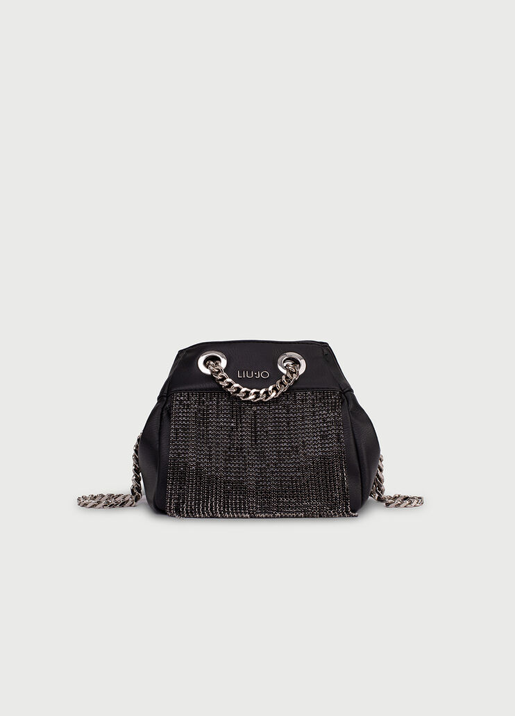 Beuteltasche mit Fransen Schwarz Liu Jo - large image number 0 Beuteltasche mit Fransen Schwarz Liu Jo - large image number 0
