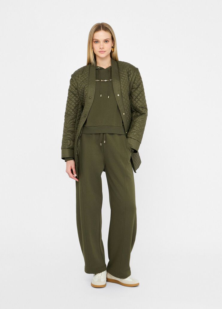 Manteau en nylon matelassé avec ceinture vert olive Liu Jo - medium Manteau en nylon matelassé avec ceinture vert olive Liu Jo - medium