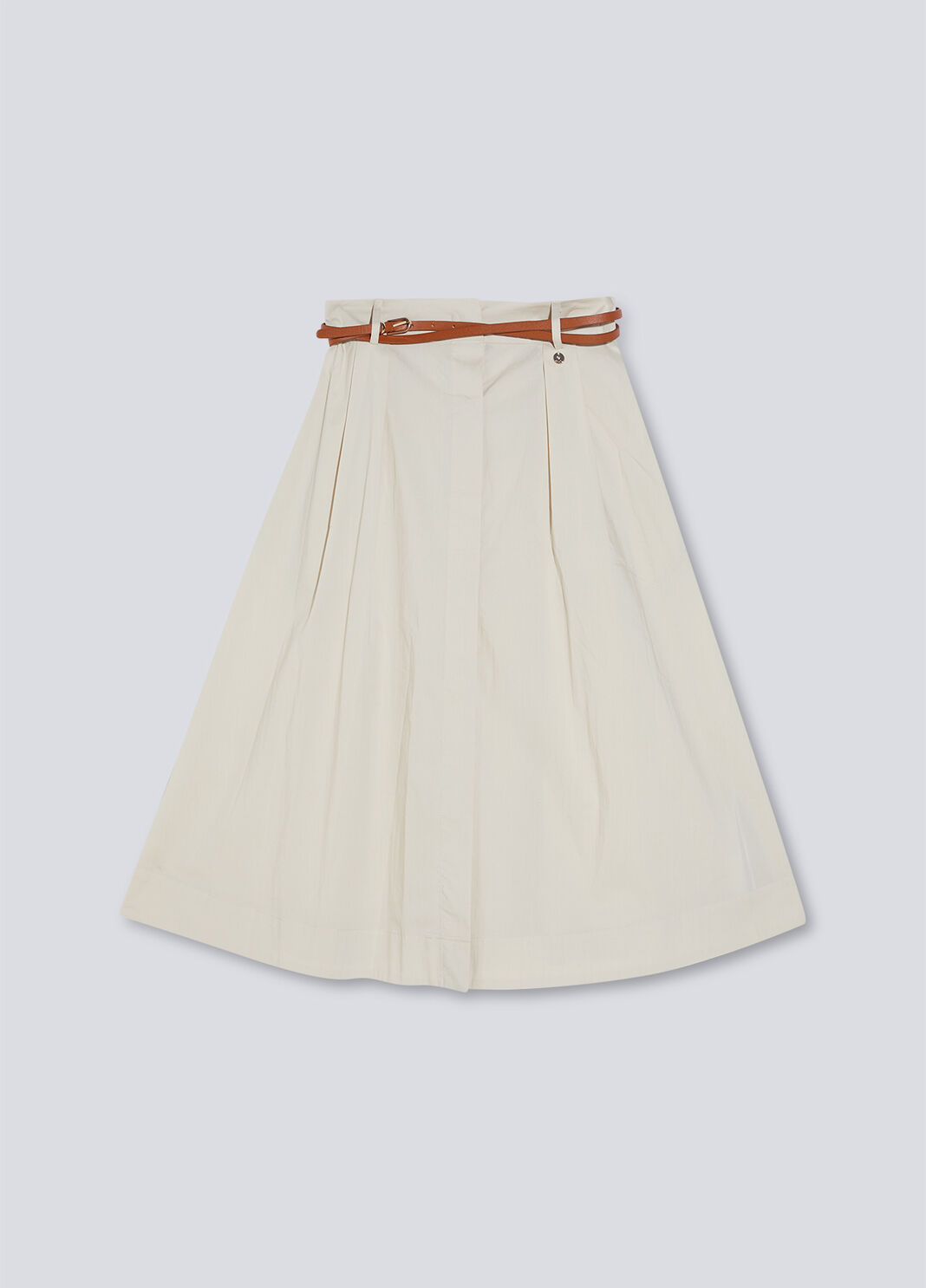 Экологичная юбка с ремнём сливочно-белый Liu Jo - large image number 4