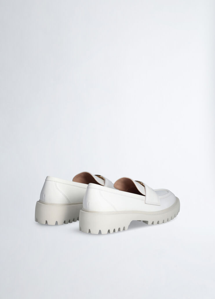 Leather moccasins white Liu Jo - large image number 3 Leather moccasins white Liu Jo - large image number 3