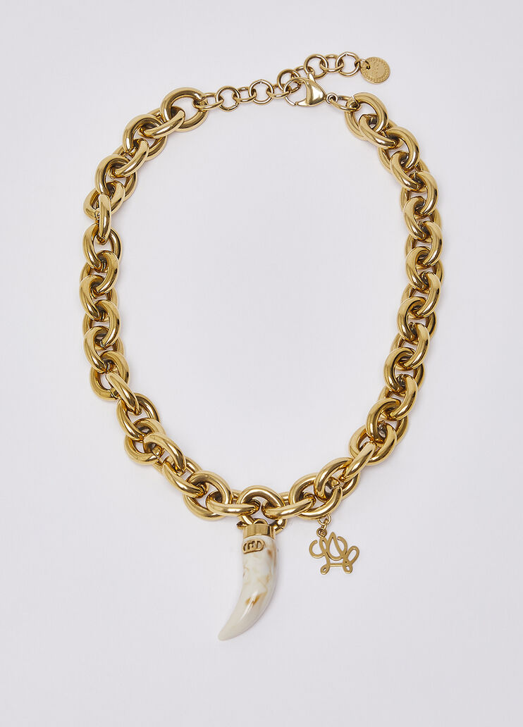 Necklace with Horn Pendant white Liu Jo - medium