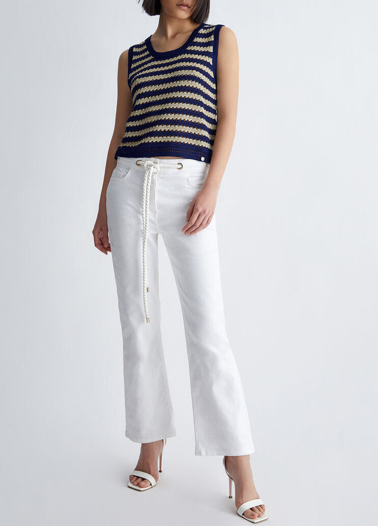 Striped gilet blue Liu Jo - large image number 0