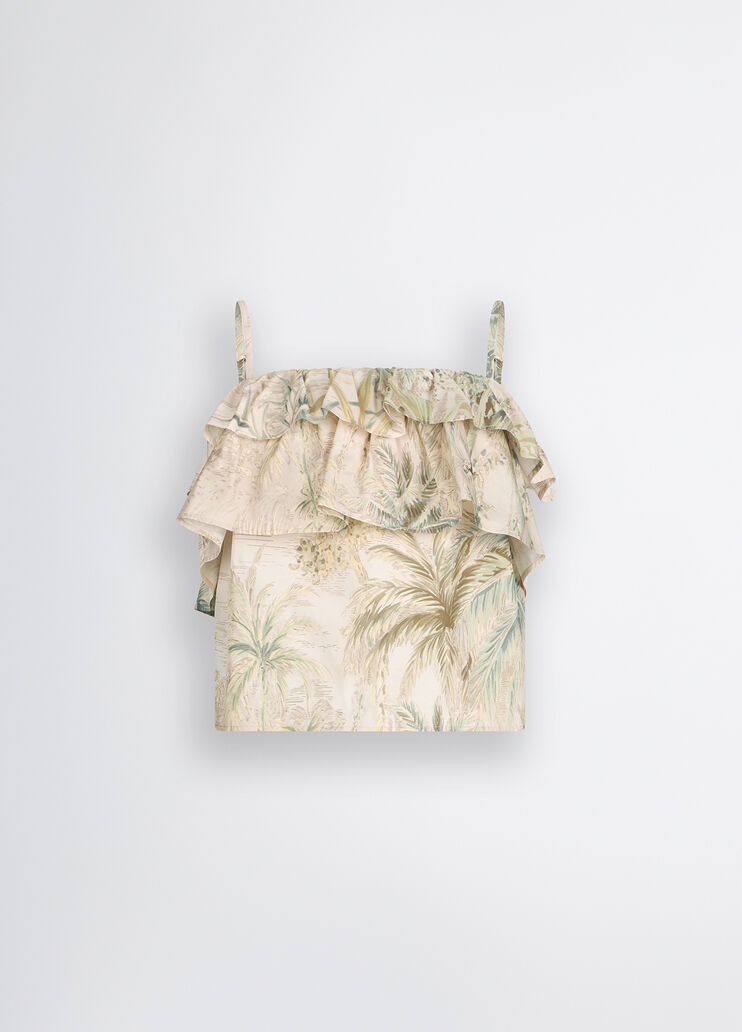 Printed taffeta top jungle Liu Jo - large image number 6 Printed taffeta top jungle Liu Jo - large image number 6